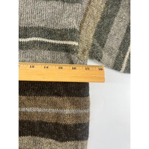 Vintage Generra Sweater Womens Small Gray Brown Wool Blend Pullover New - Picture 6 of 9